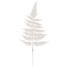 Iridescent Glittered Leather Fern Spray, 14 Inches (Lot of 1 Bunch - 12 Pcs. Per Bunch) SALE ITEM